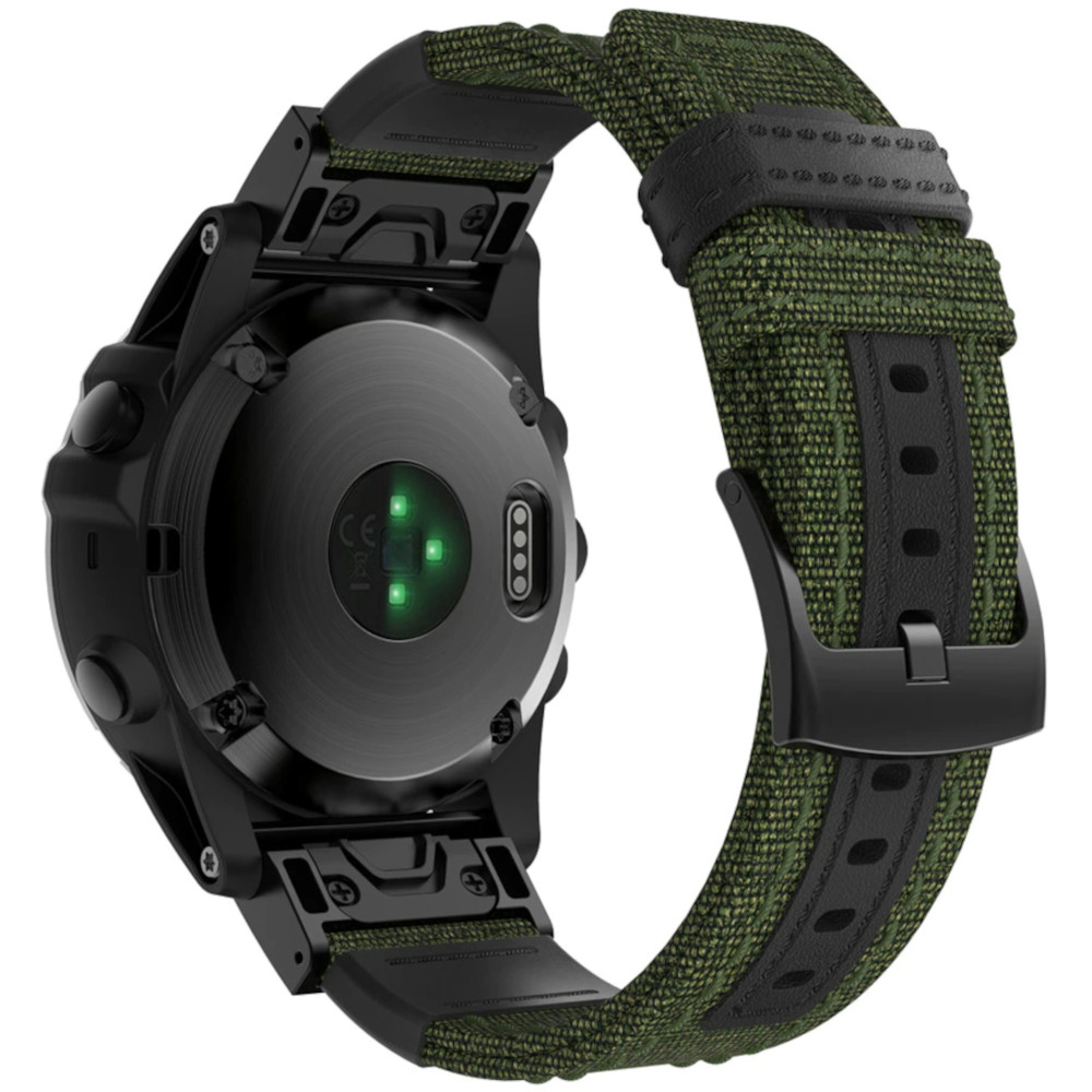 Correa de Nylon para Garmin Fenix 8 - 47mm / Fenix 7 / Fenix 6 / Forerunner 935 / Approach S60, Brazalete de Nylon Balístico Conectores Quickfit 22mm