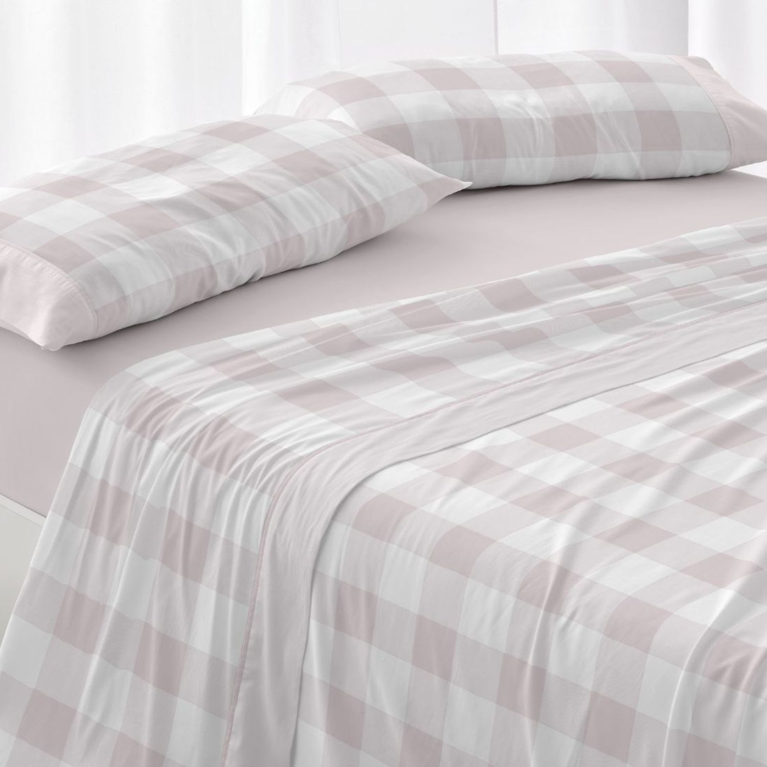 Juego Sábanas BURRITO BLANCO 50% Algodón Diseño Geométrico Azul - Tacto Suave, Fácil Planchado, Alta Durabilidad - Cama 90-200cm