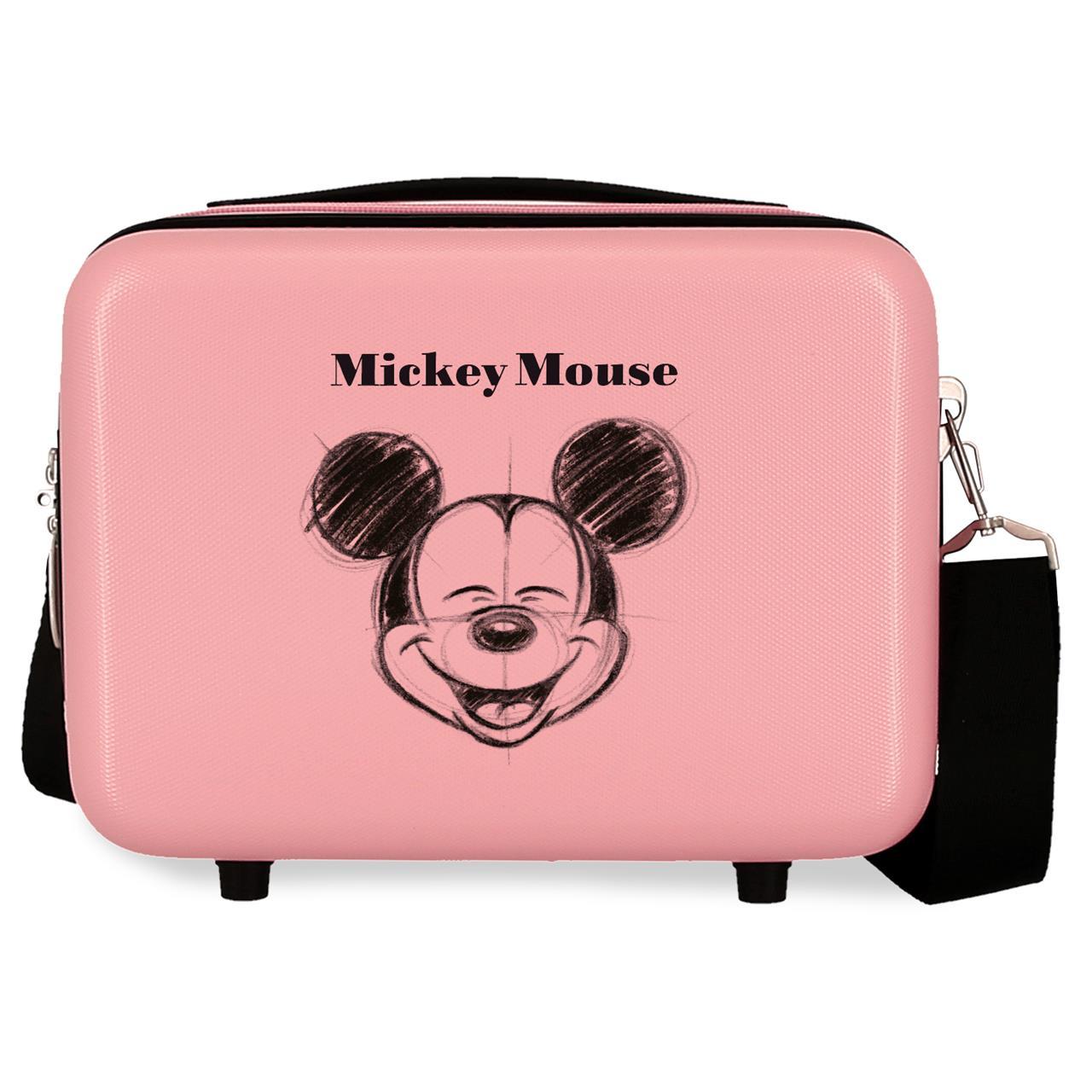 Neceser ABS Disney Mickey sketch con capacidad de 9L Nude