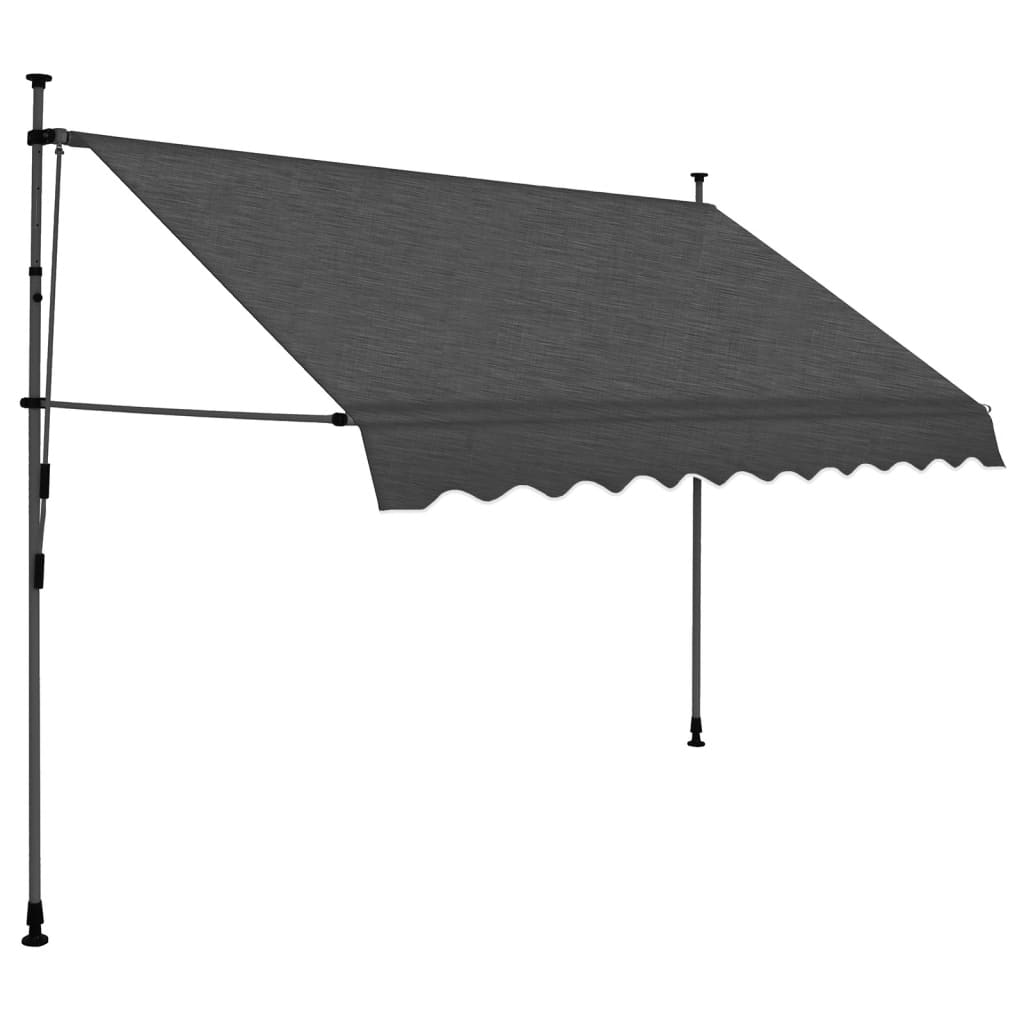 Vidaxl Toldo Retráctil con LED 300 Cm Azul UV Protección Jardín