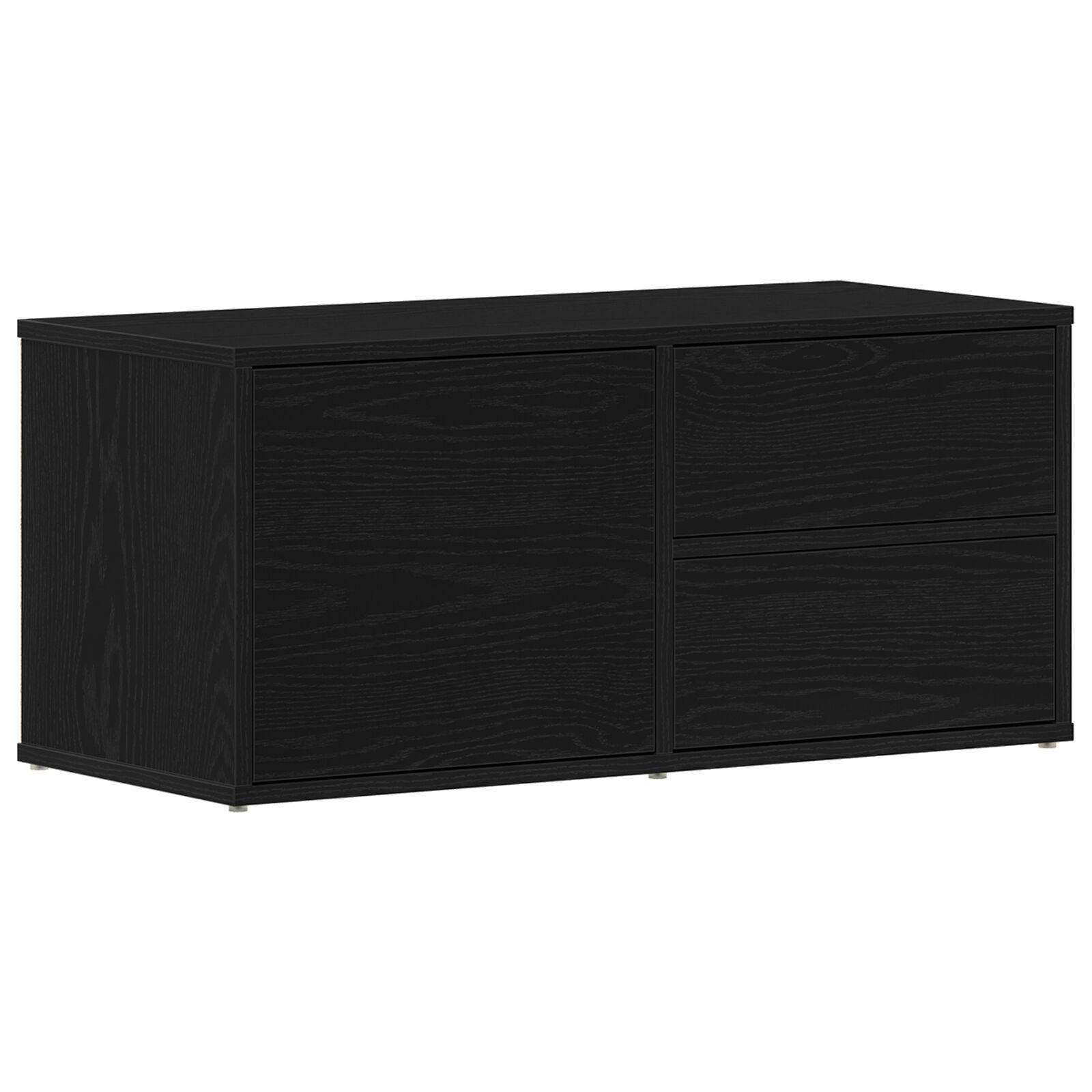Mueble de TV de Roble Artesanal vidaXL 80x34x35,5 cm en Madera