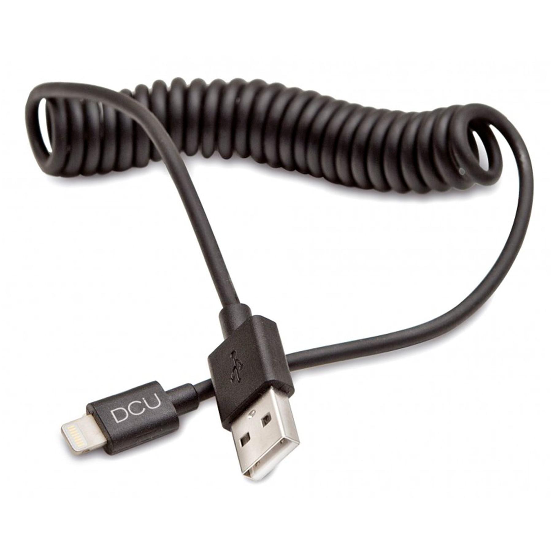 Dcu - DCU Negro / Cable USB-A (M) a Lightning (M) 1,5m