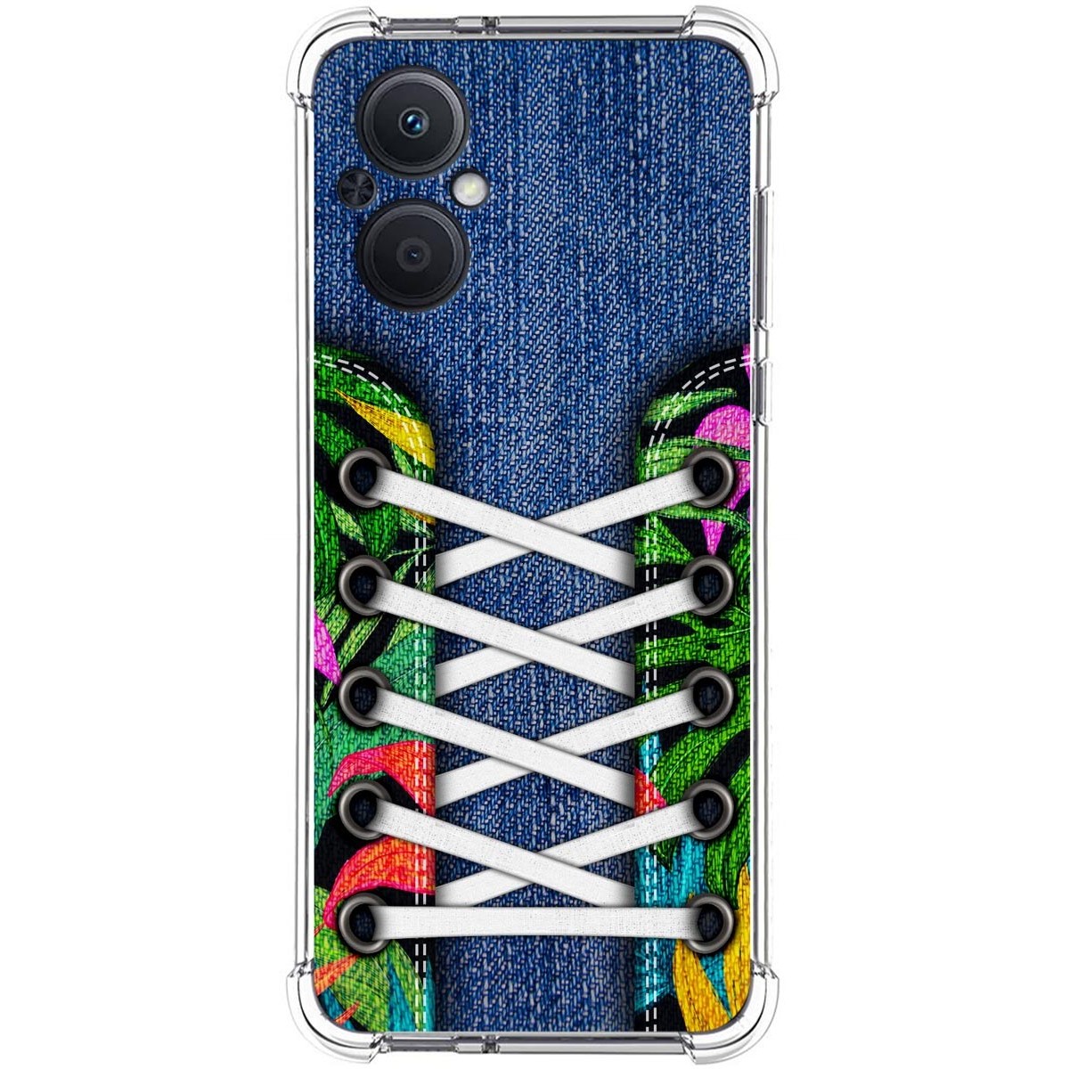 Funda Silicona Antigolpes para Oppo A96 5G diseño Zapatillas 13 Dibujos