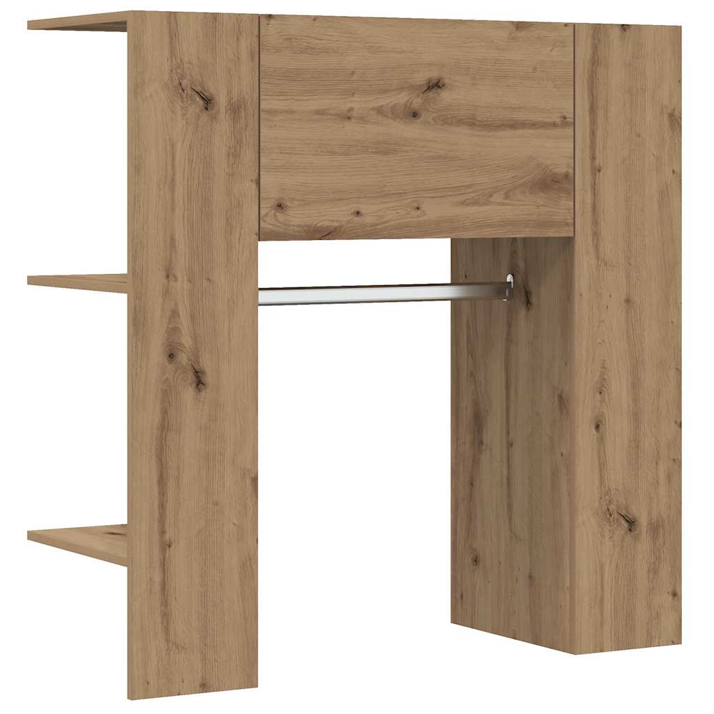 vidaXL Mueble de recibidor madera ingeniería madera vieja 97,5x37x99cm en color Madera antigua/Roble artisan/Roble Sonoma y más | almacenamiento funcional diseño moderno para baño dormitorio sala