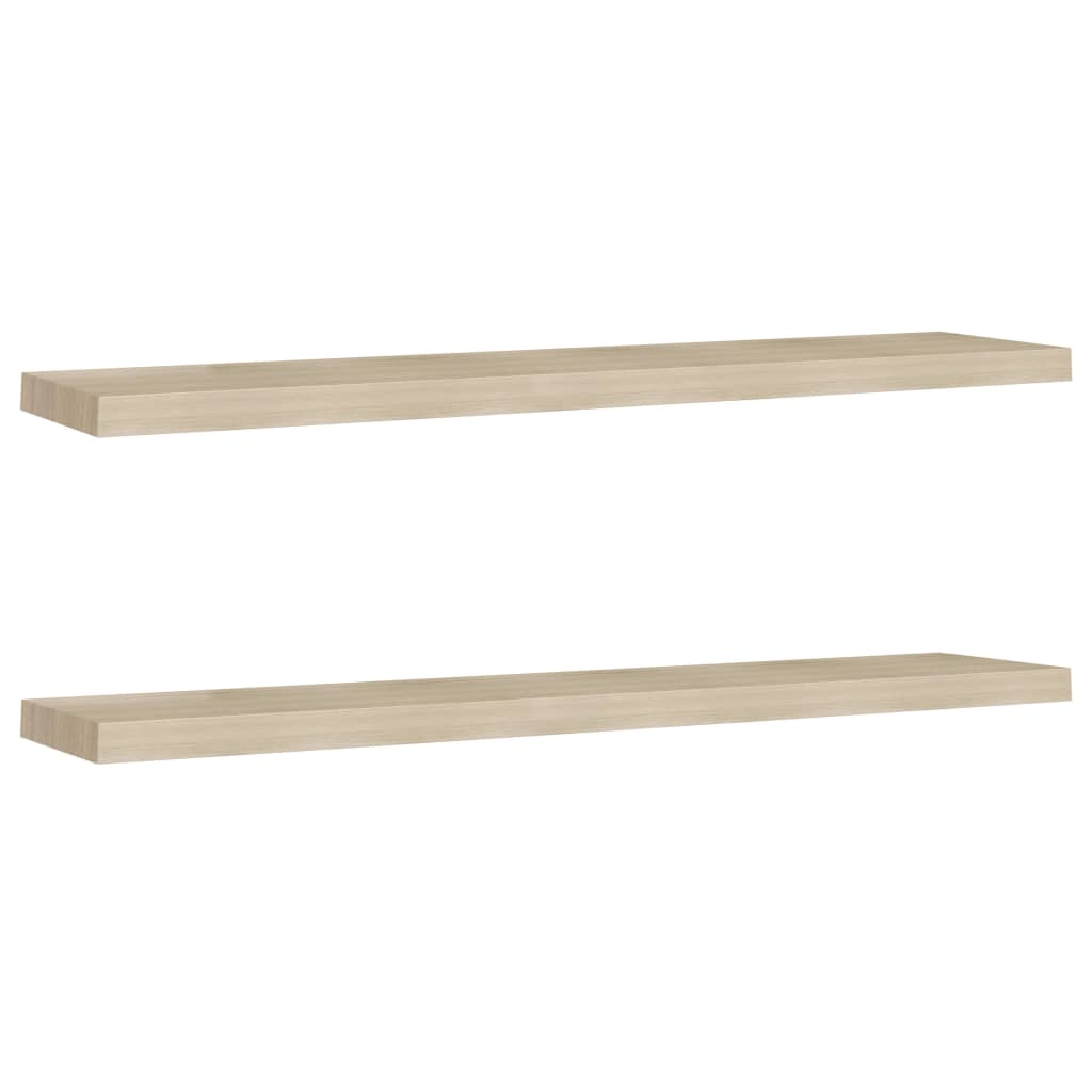 vidaXL Estante flotante pared 2 uds MDF 120x23,5x3,8 cm Blanco brillante, negro brillante, gris brillante Mueble Almacenaje Estantería para Oficina, Estudio, Dormitorio Estantería/Librería/ mueble de Almacenamiento
