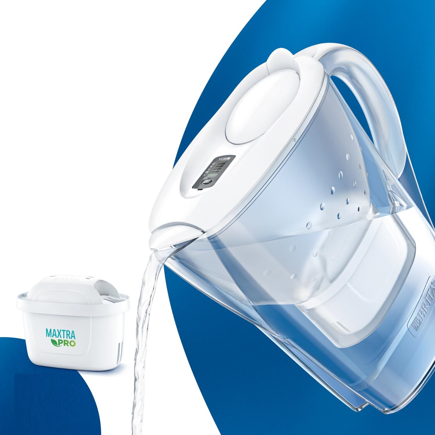 BRITA Jarra filtrante Style azul 2,4L - 3 filtros MAXTRA PRO para hasta  tres meses de agua filtrada - Transforma el agua del grifo en agua de buen  sabor para beber y cocinar