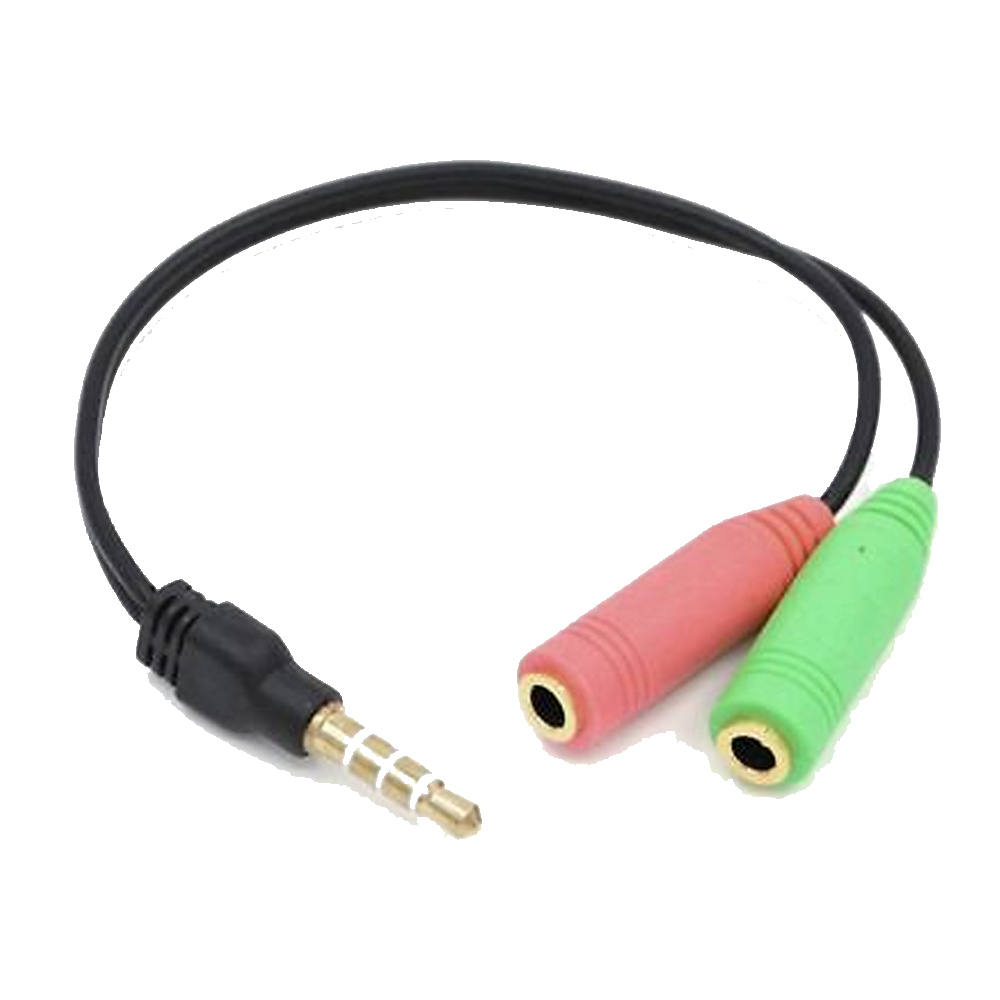 Adaptador de jack 3.5mm para audio cable conversor de audio para auriculares para S4 XBOX auriculares gaming cable doble jack