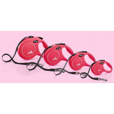 Flexi – Correa automática Flexi para perros New Classic. Rojo. Talla L