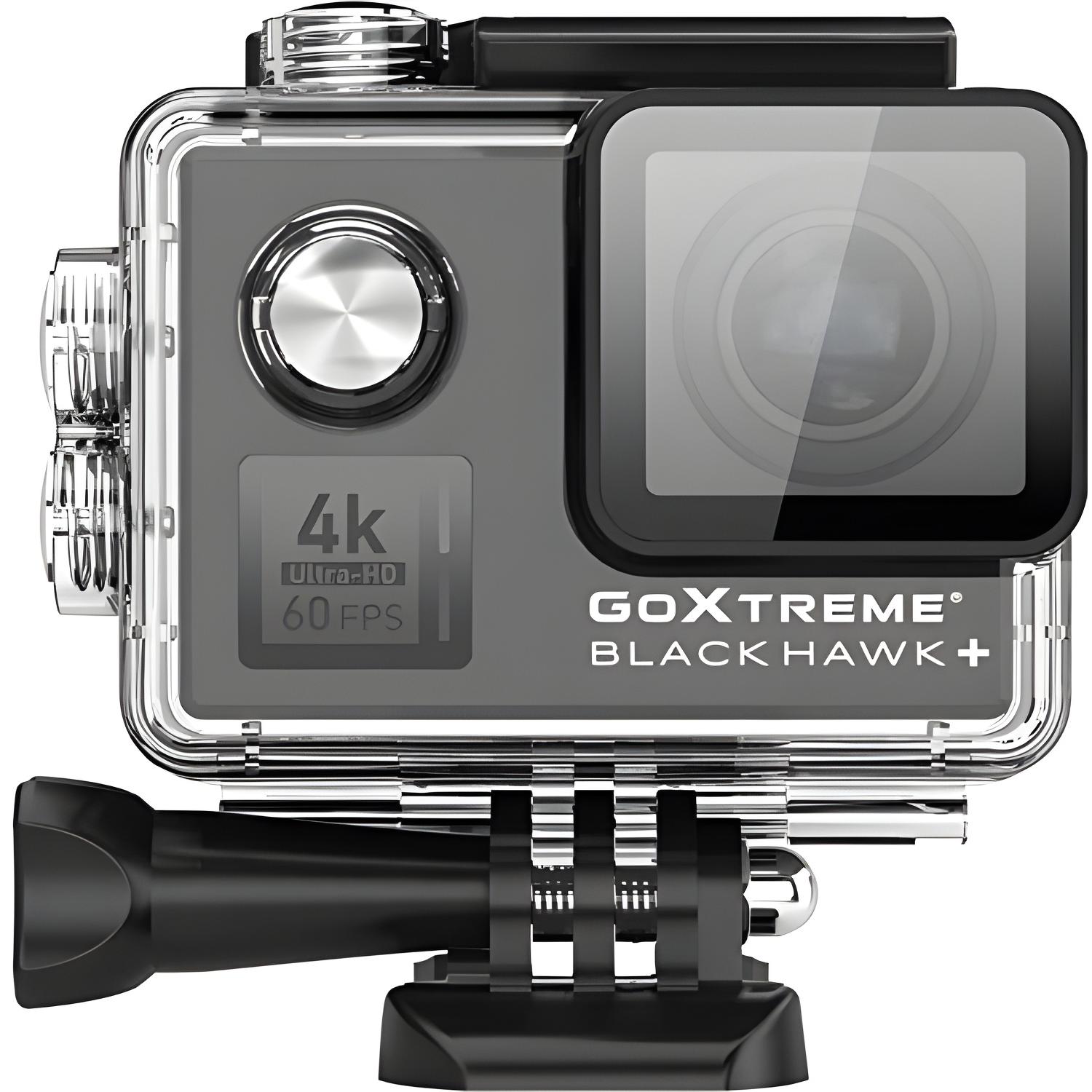 Easypix Cámara Deportiva GOXTREME Black Hawk+, Negra, Resist. al Agua 60m