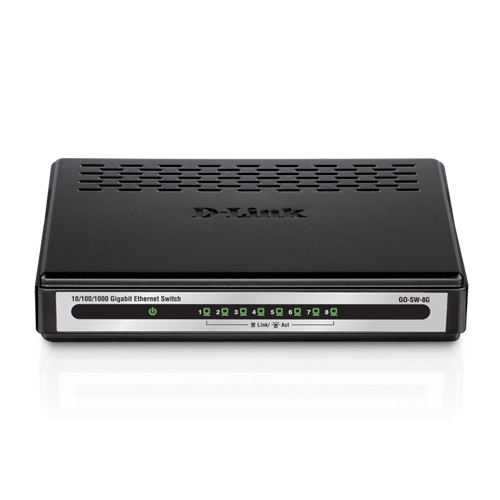 D-link go-sw-8g - switch - sin gestionar - 8 x 10/100/1000 - sobremesa