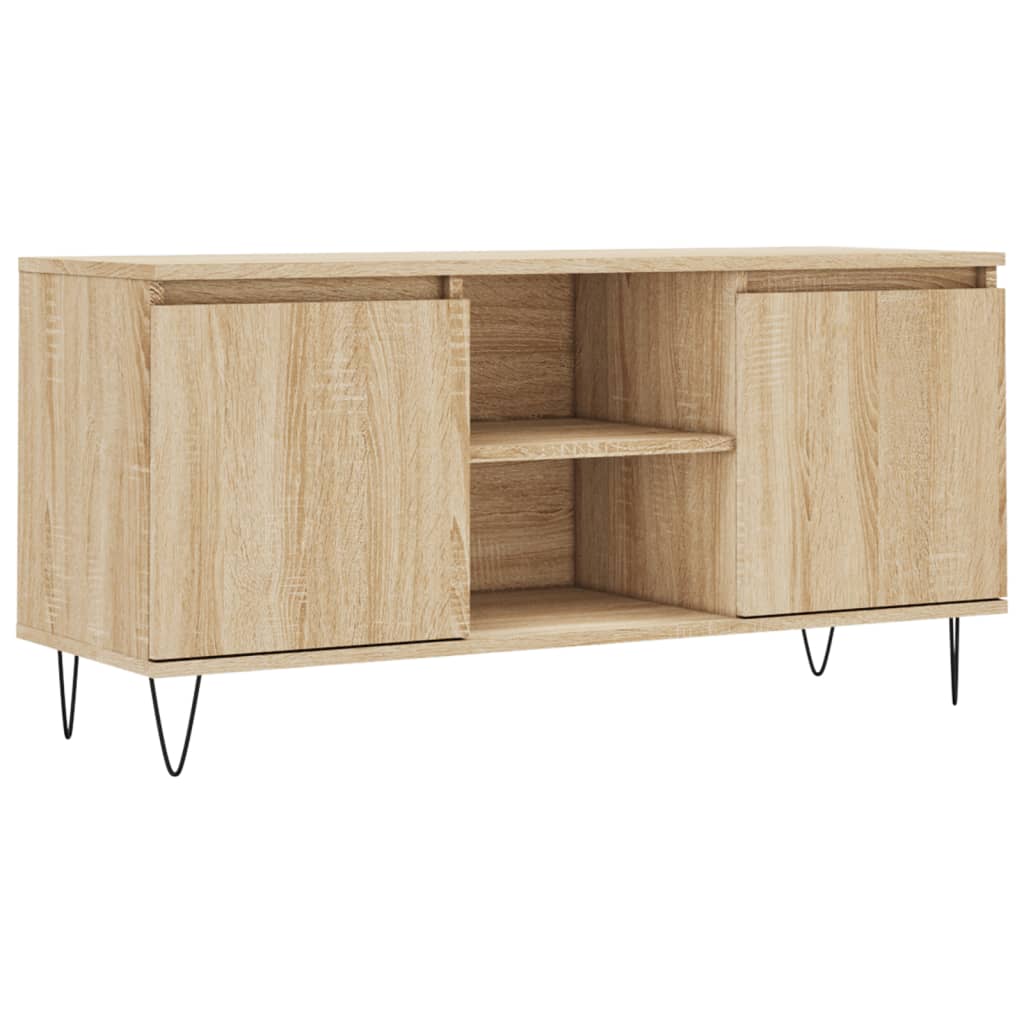 vidaXL Mueble de TV madera de ingeniería 104x35x50 cm, Mueble de Salon, Mueble TV, Mueble TV salon, Mesa de TV, Mueble tele