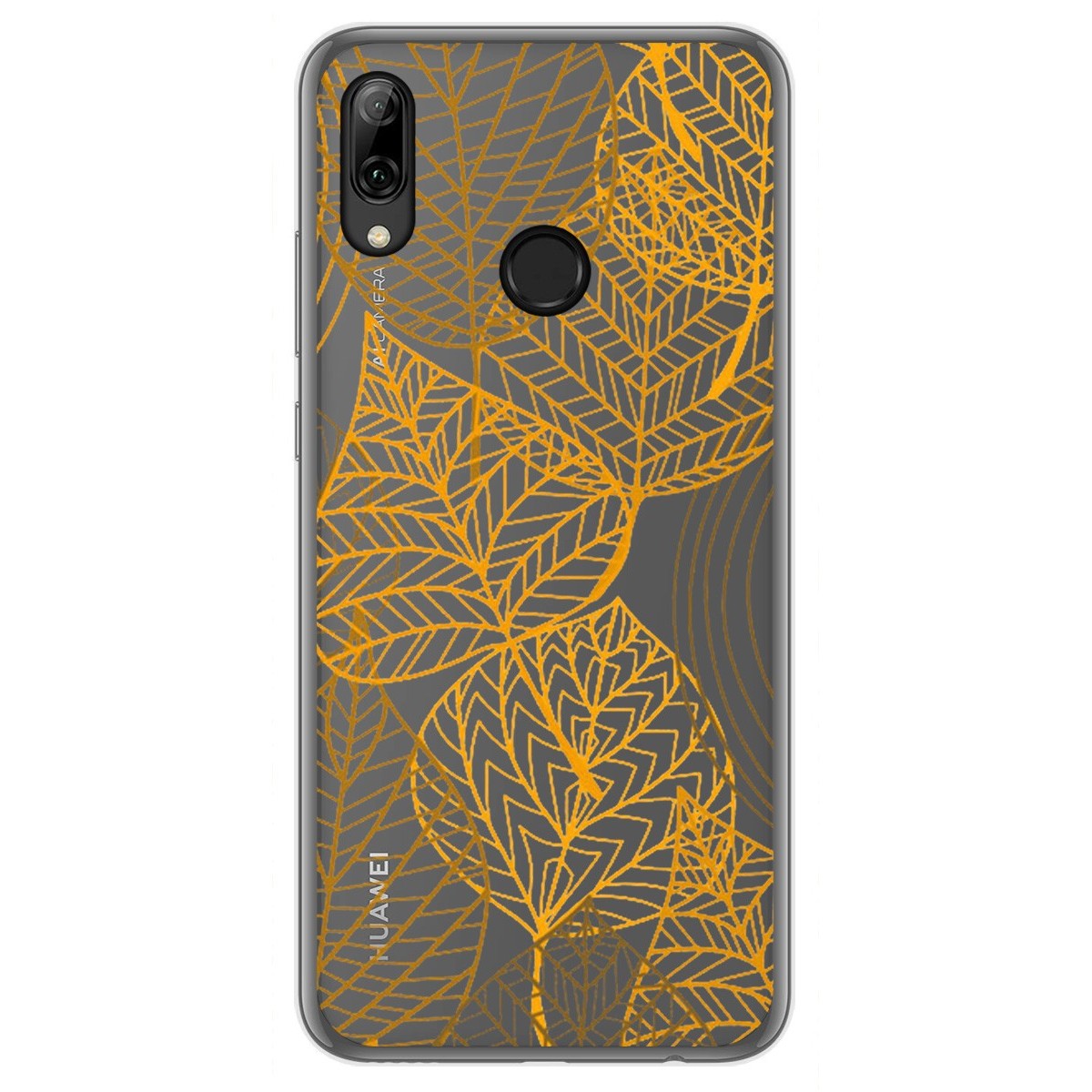 Tumundosmartphone Funda Gel Transparente para Huawei P Smart 2019 / Honor 10 Lite diseño Hojas Dibujos