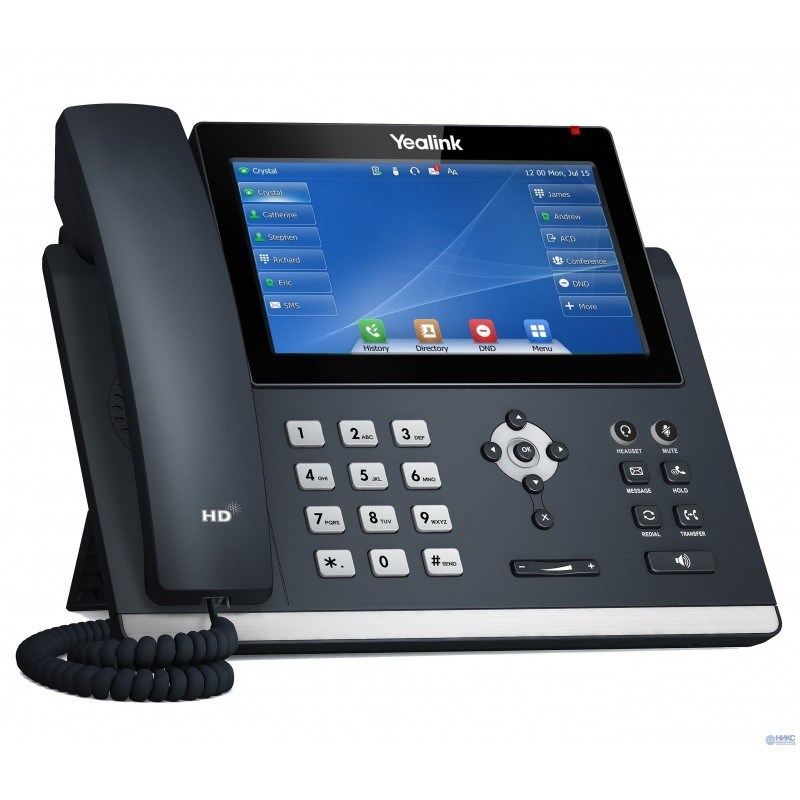 Yealink Telefono IP Poe T48U con Pantalla Táctil y Voz HD