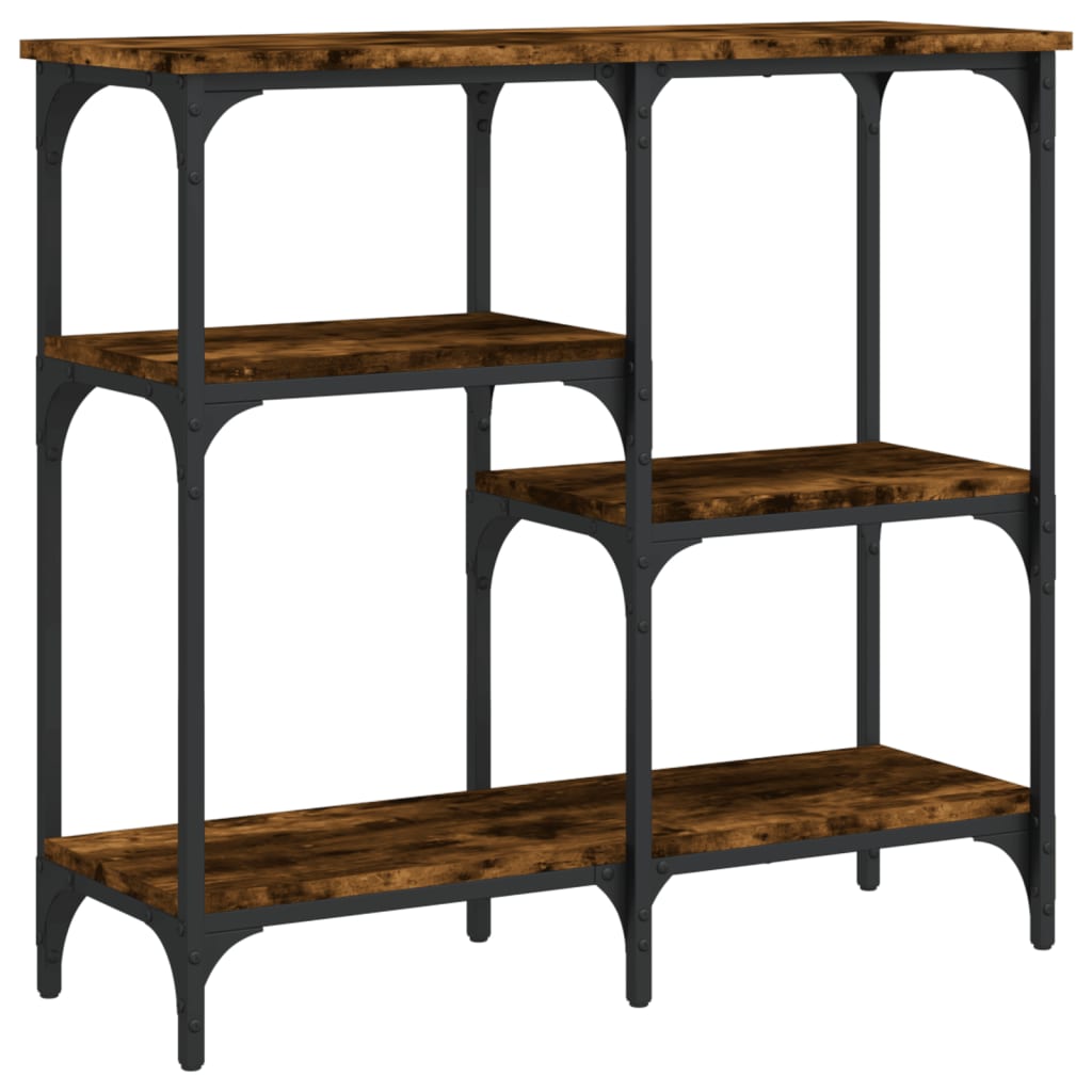 Vidaxl Mesa Consola de Madera de Ingeniería 80x29x75 Cm - Negro