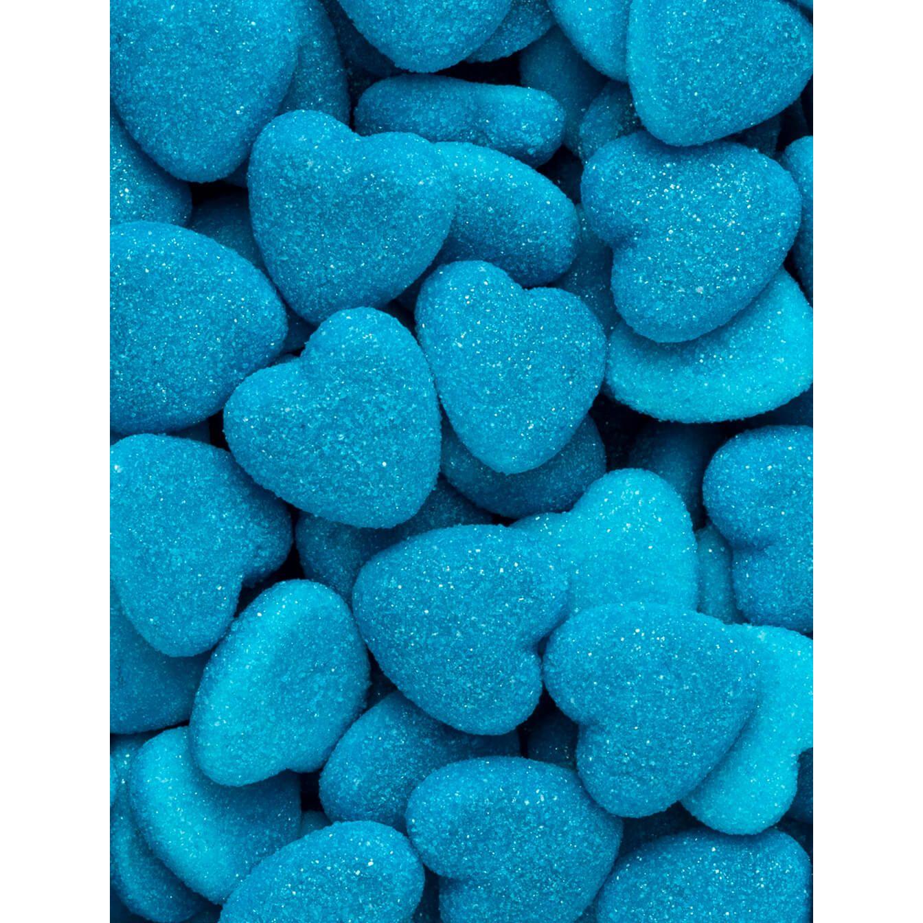 Gominolas de Vidal Rellenas en bandeja. Unión de texturas que te dejará un dulce sabor en la boca. Diferentes modelos a elegir: besos, moras, sesos, fresas, corazones azules, tortugas... Chuches sin gluten y sin grasa. Rellenolas