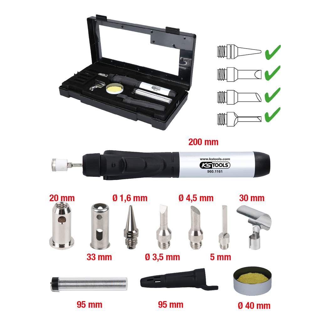 Juego de microsoldadura KS Tools - 11 piezas