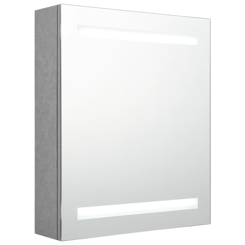 vidaXL Armario de baño con espejo LED blanco brillante 50x14x60 cm en color Blanco brillo/Negro brillo/Gris brillo y más | almacenamiento funcional diseño moderno para baño dormitorio sala