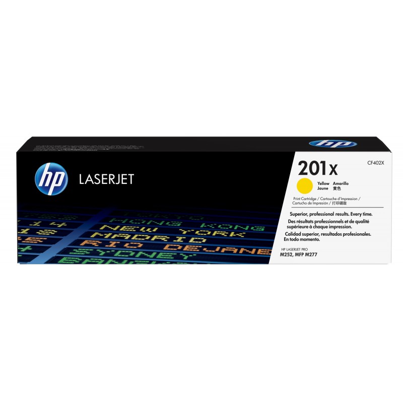 HP - Cartucho de tóner original LaserJet 201X amarillo de alta capacidad CF402X