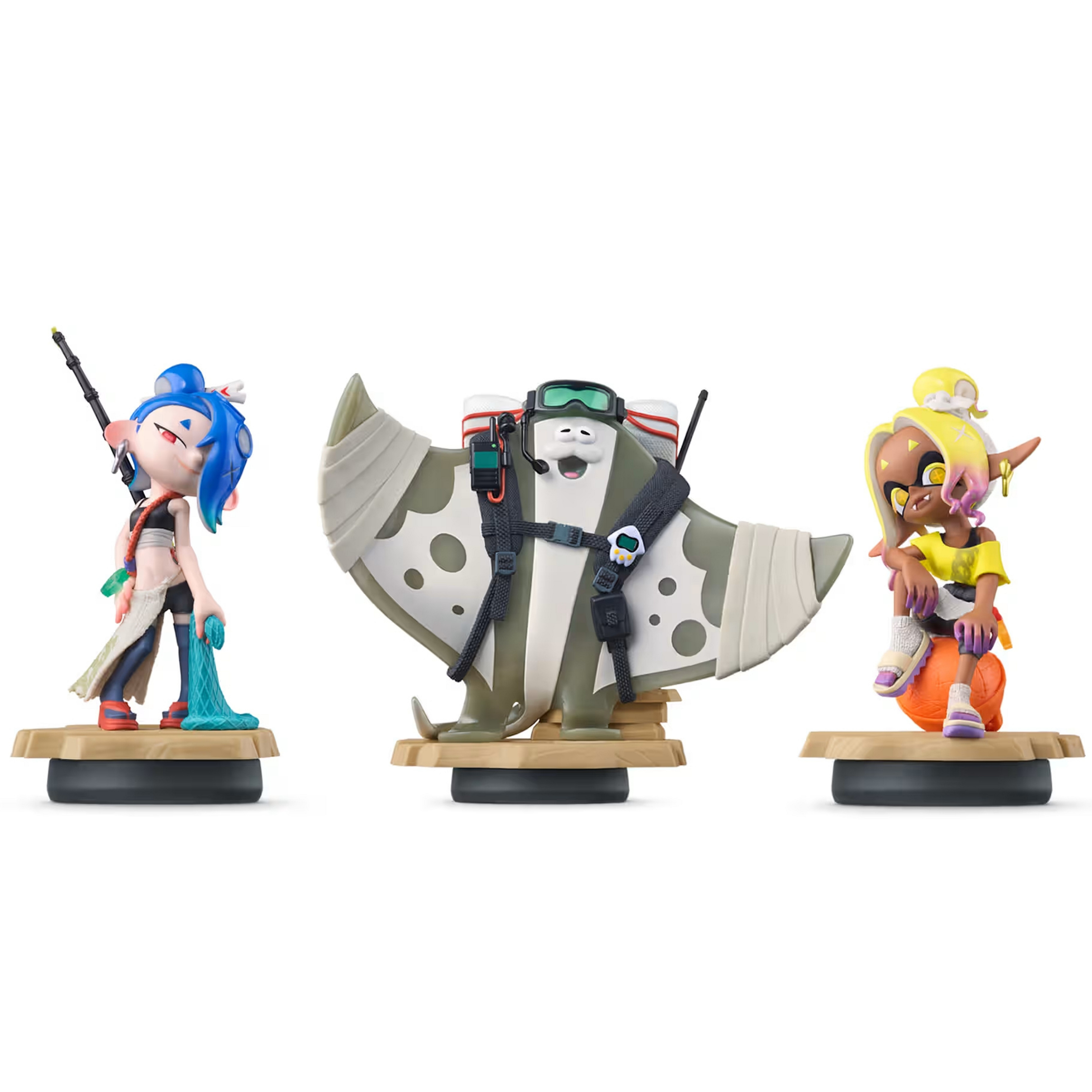 Amiibo Splatoon Raiders BigMan, Shiver y Frye - Nuevo Precintado