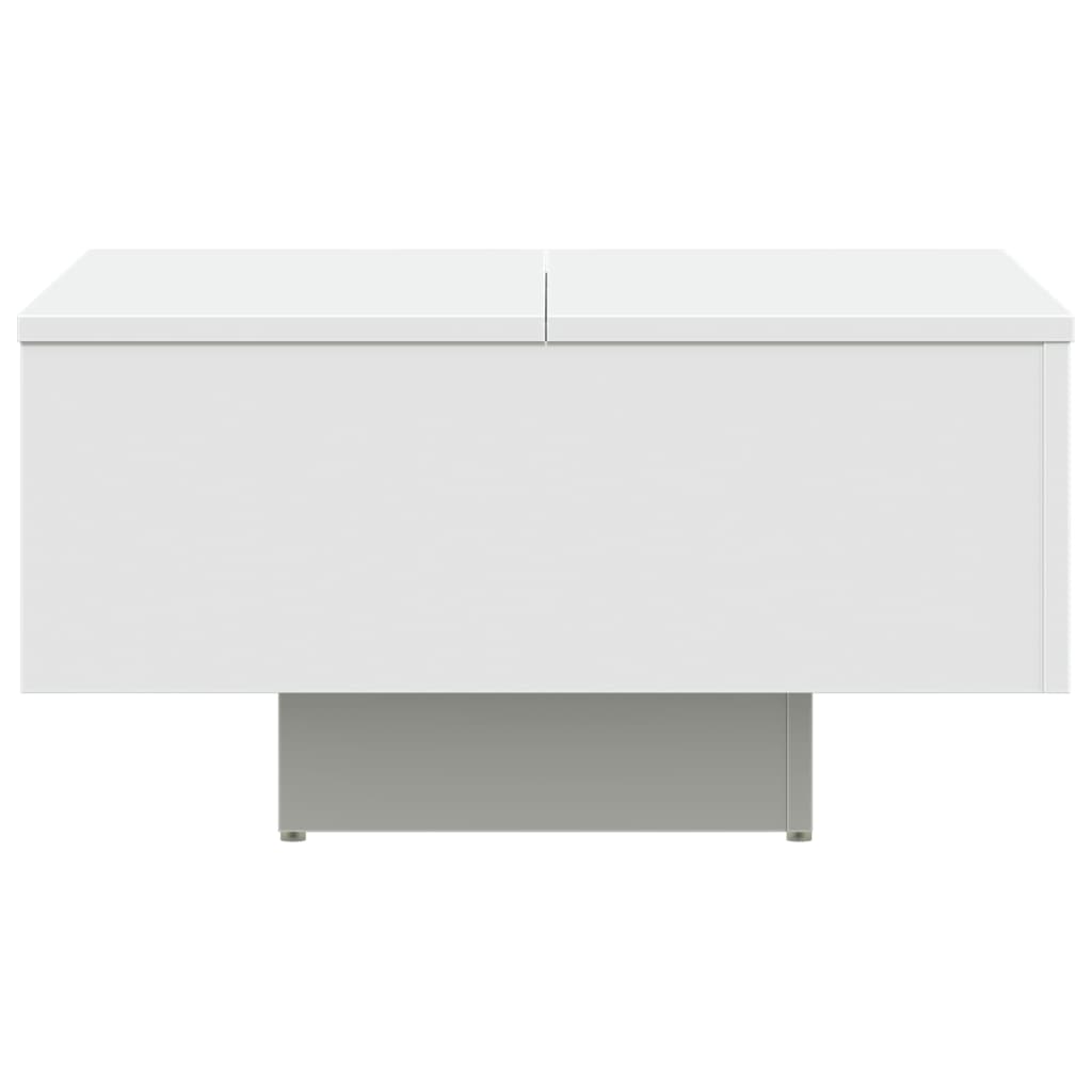 vidaXL Mesa de centro madera contrachapada blanco 60x60x31,5 cm