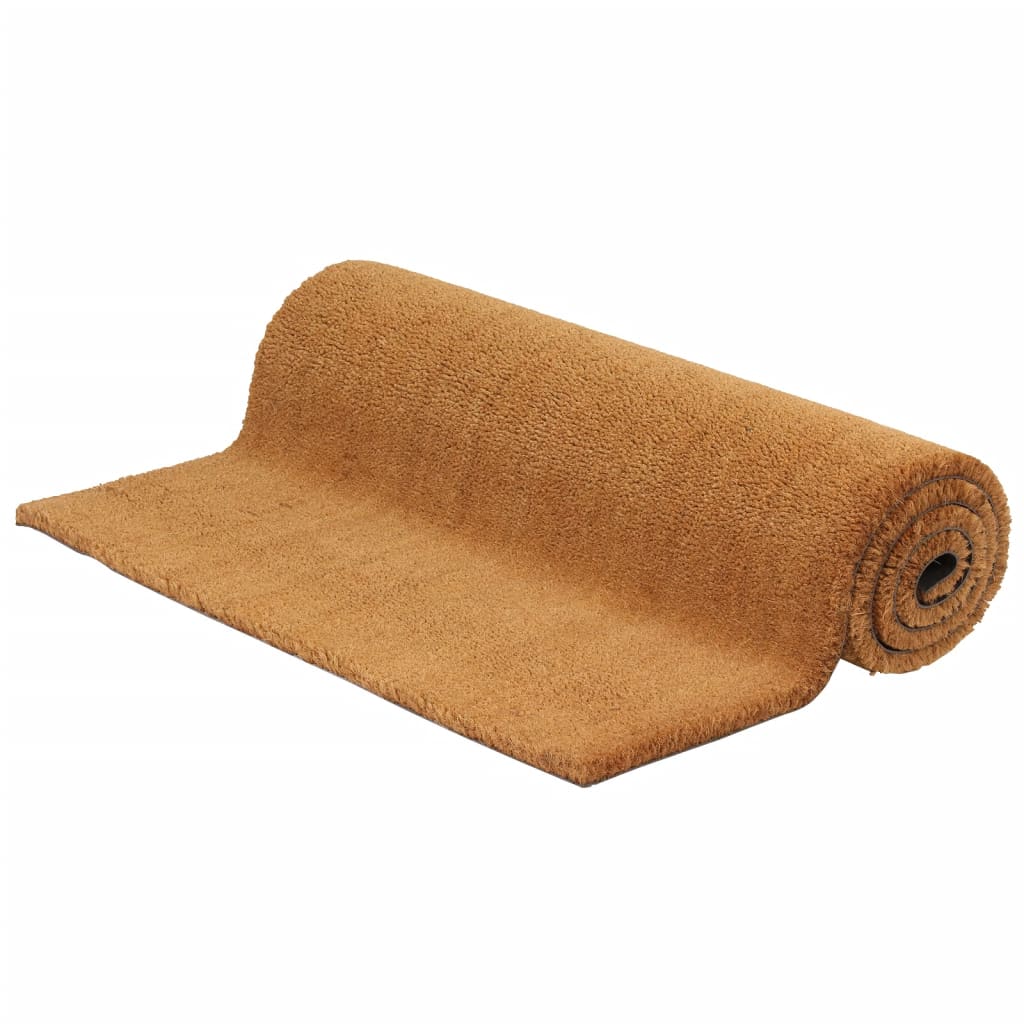 vidaXL Felpudo de fibra de coco natural 100x200 cm