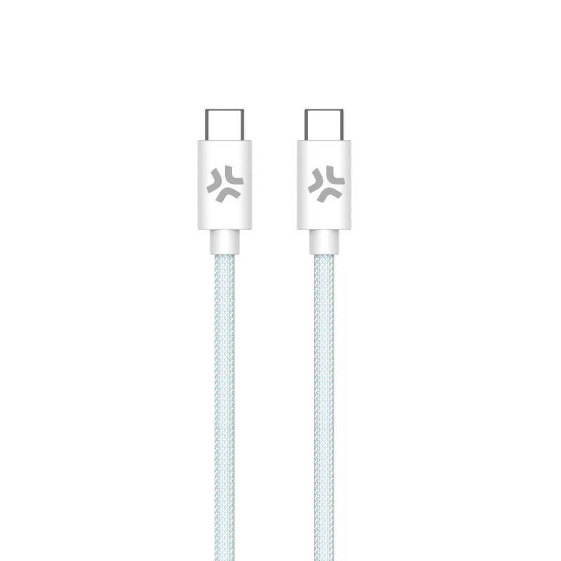Celly - USBCUSBCCOTTLB cable USB 1,5 m USB C Azul, Blanco USBCUSBCCOTTLB