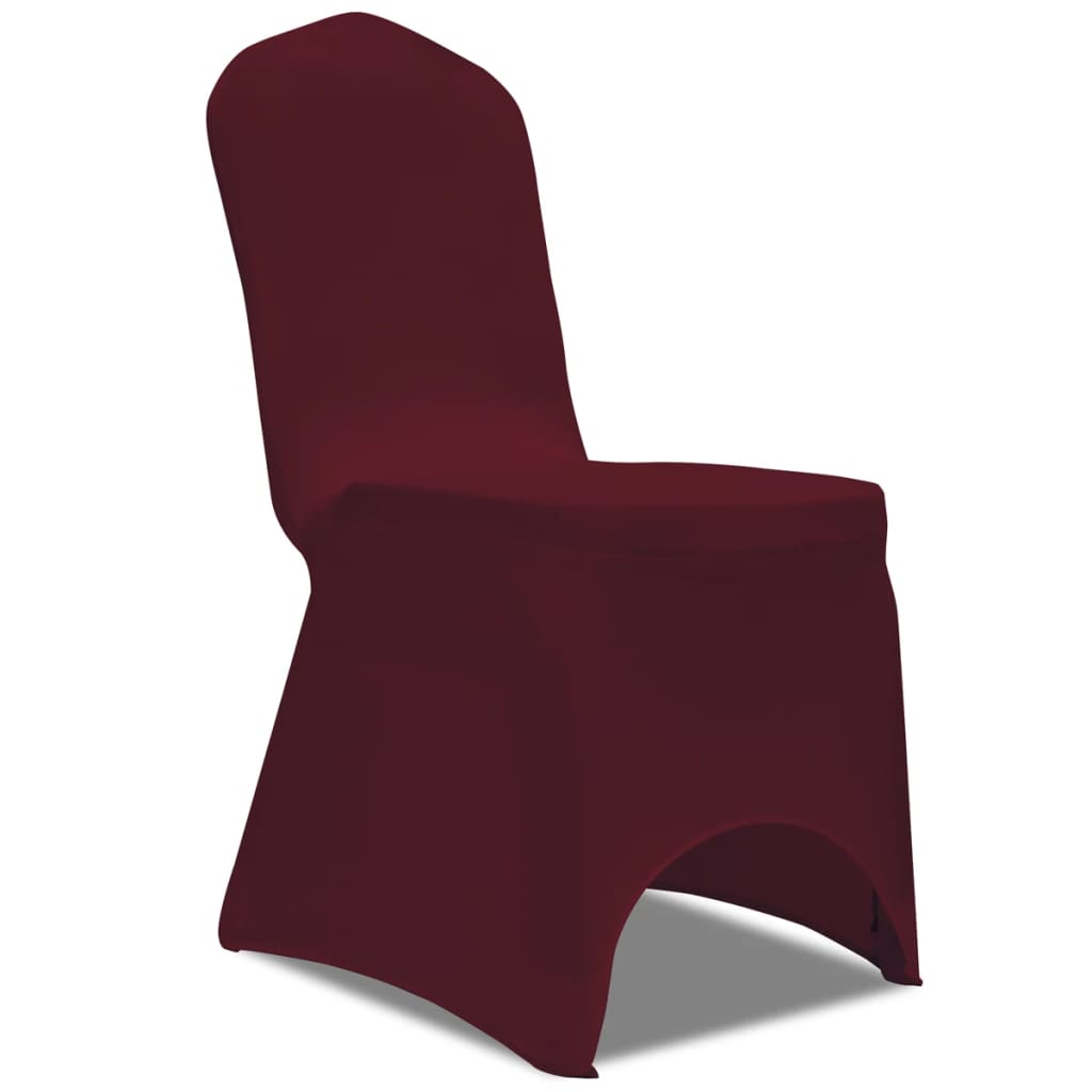vidaXL 50 X Funda Elástica Cubierta de  Silla Ropa Silla Sin Brazo Color Negro,  Burdeos,  Crema y mas