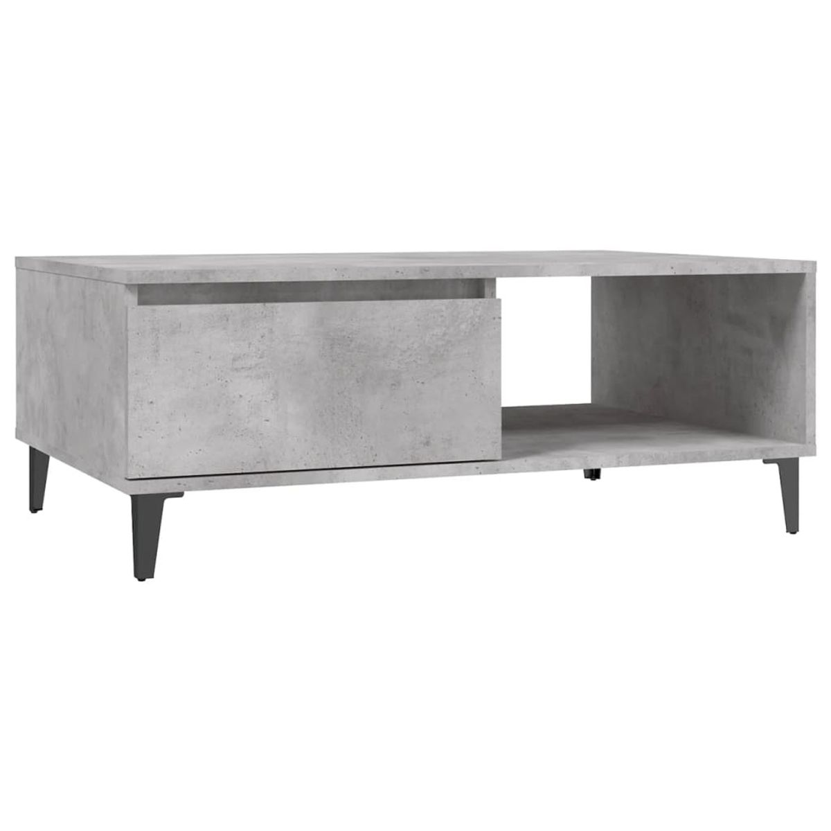 Mesa de centro Lena 1 puerta + 1 compartimento 35x90x60 cm