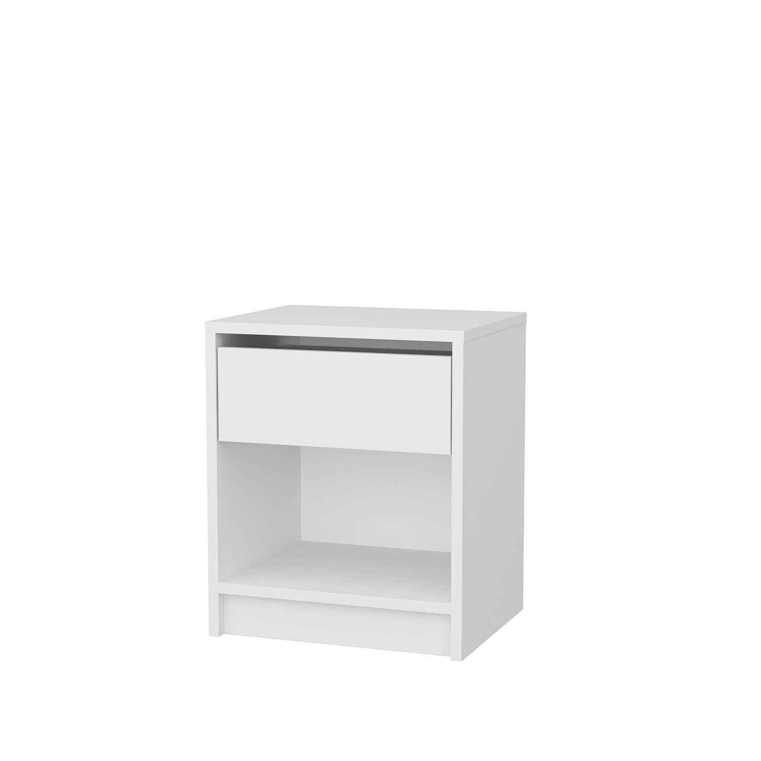 Habitat y Jardin - Mesilla de noche de madera "Sheridan" - 45 x 40 x 53 cm - Blanco