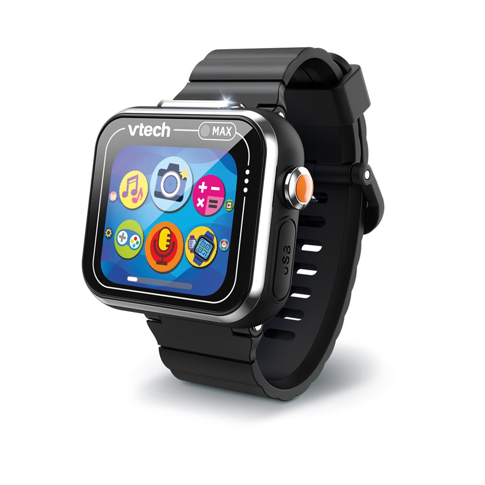 Reloj interactivo Kidizoom Smartwatch Max color negro Pantalla Tactil.Fotos,Selfies,Videos,grabadora,juegos.. 256 Mb. (Vtech 80-531677)