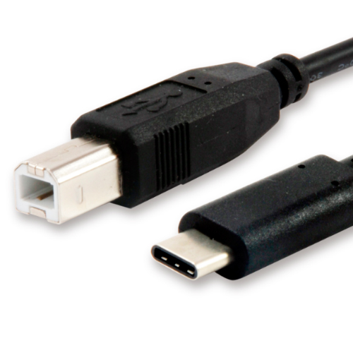 Cable usb-c macho a usb 2.0 tipo-b macho 1 metro equip 12888207 (carga 3a) velocidad 480mb/s