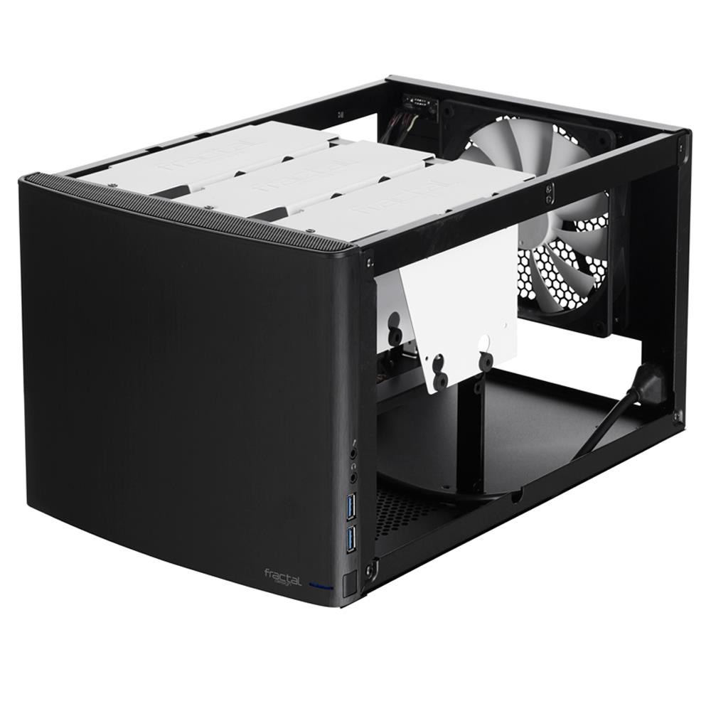 Fractal Design Node 304 - Caja de Ordenador de sobremesa para ATX(USB 3.0, 6 Compartimentos internos), Negro