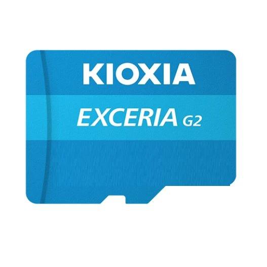 Kioxia - Tarjeta de Memoria microSDHC 128GB KIOXIA LMEX2L128GG2 EXCERIA G2 con velocidad de lectura hasta 100 MB/s, Clase 10, UHS-III y V30 para cámaras, smartphones, drones y consolas portátiles