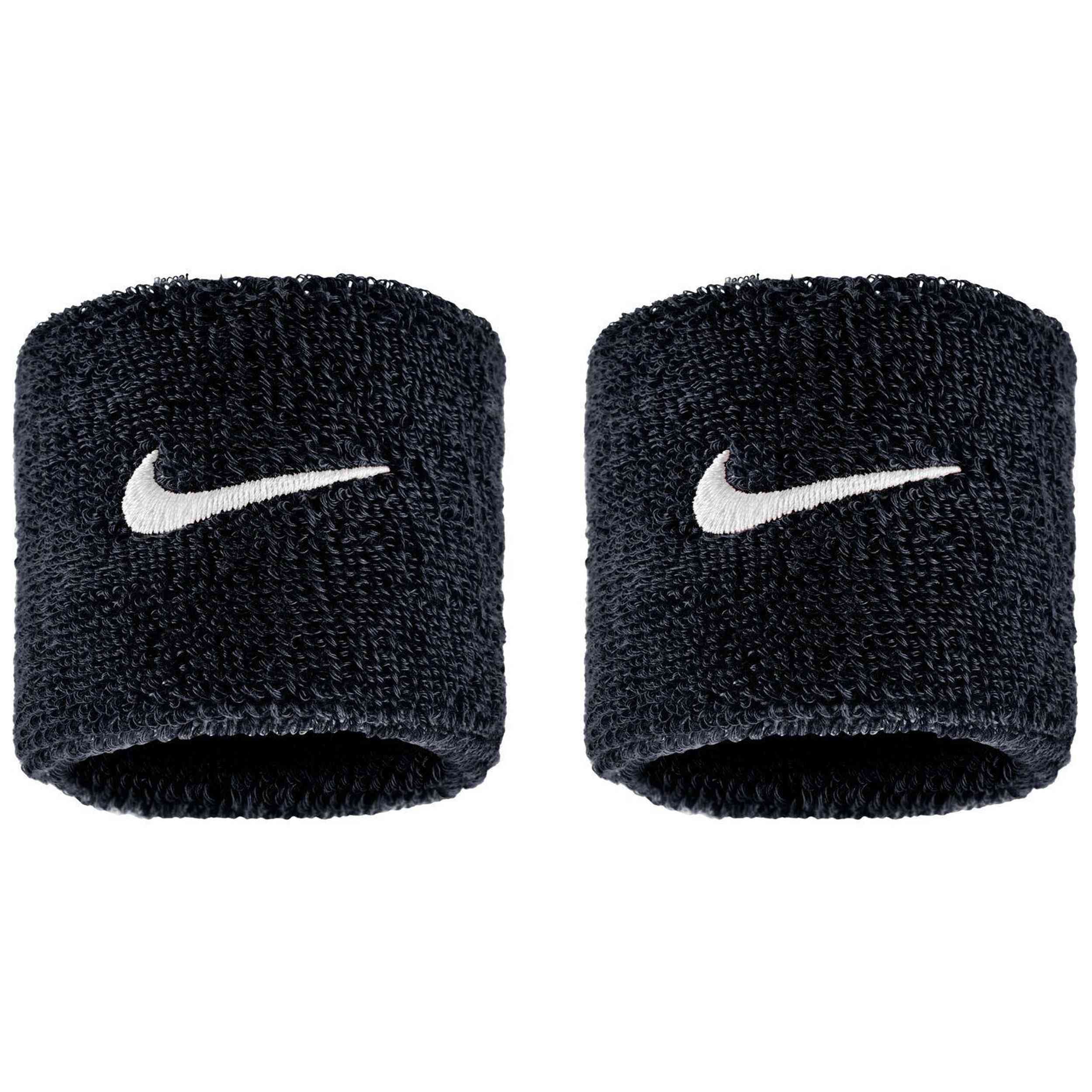 Muñequera Nike Swoosh Classic 2Pk Nike en color Negro