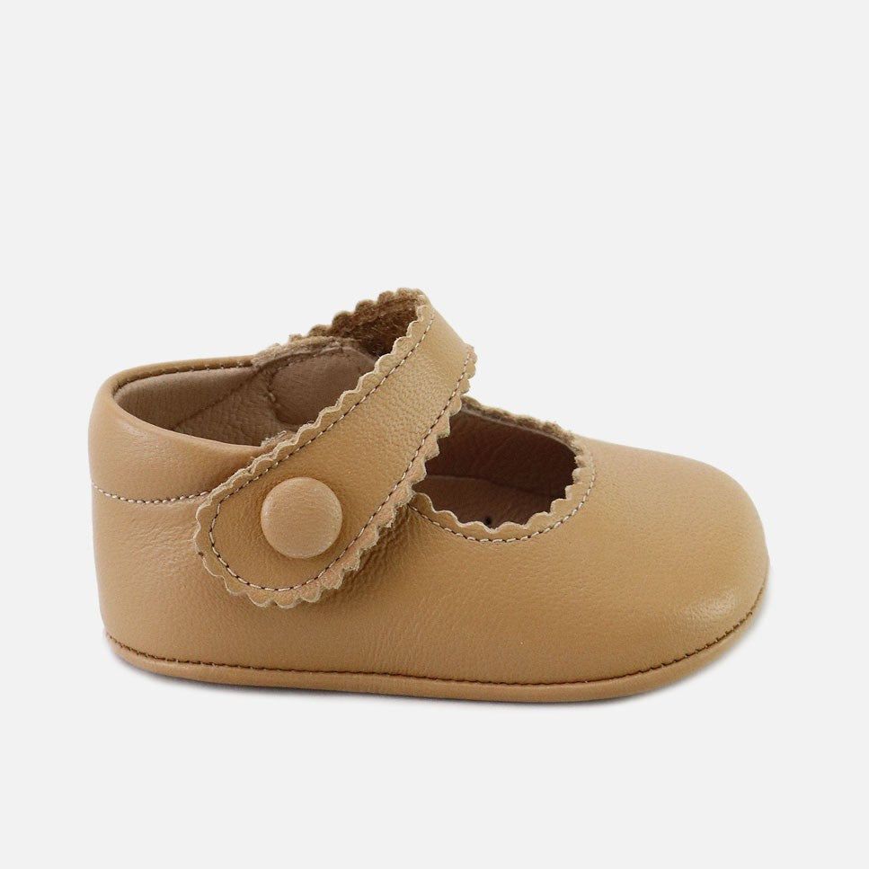 Merceditas Bebé Festoneadas Camel Cucada | Eli 1957