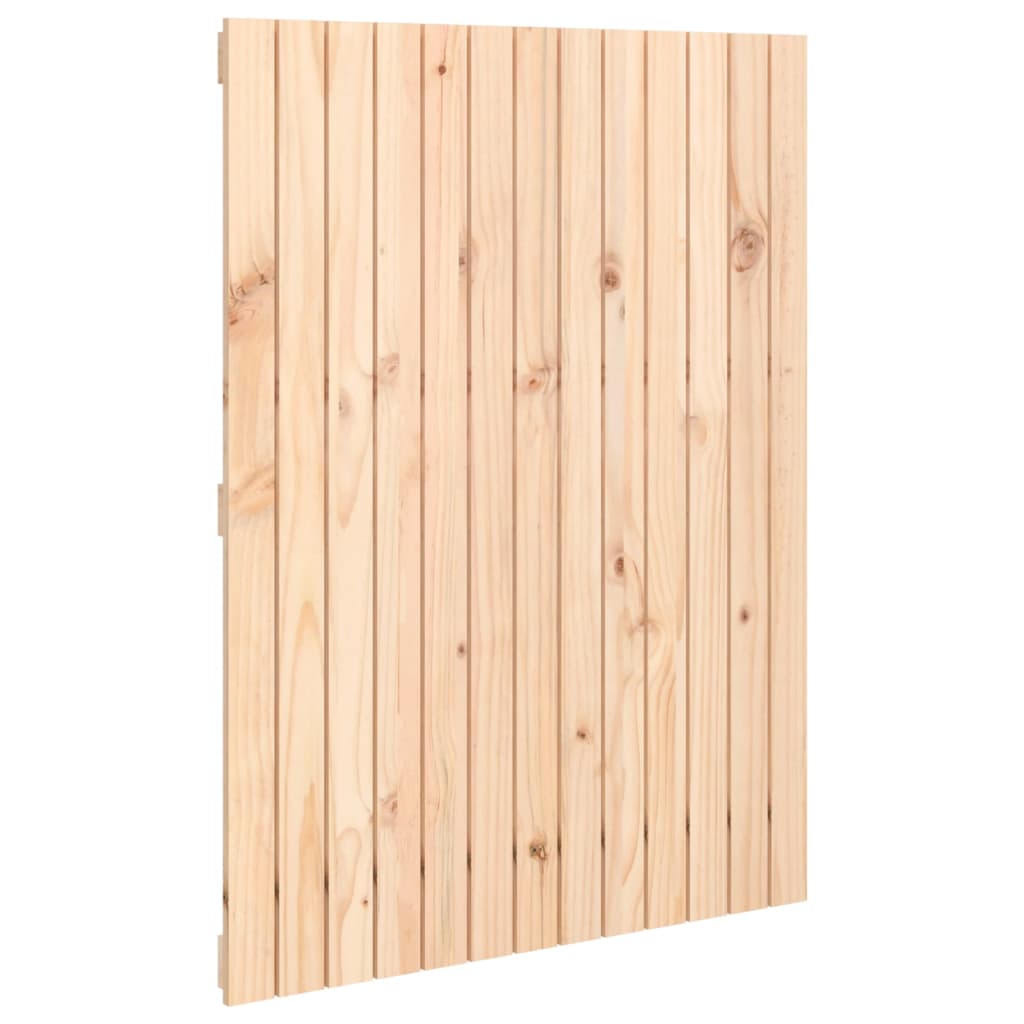 vidaXL Cabecero de cama de pared madera maciza de pino 82,5x3x110 cm