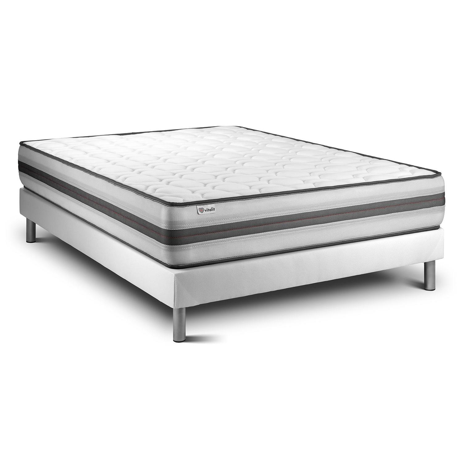 Conjunto VITAL POWER RECOVER 135 x 200 cm somier Kit blanco
