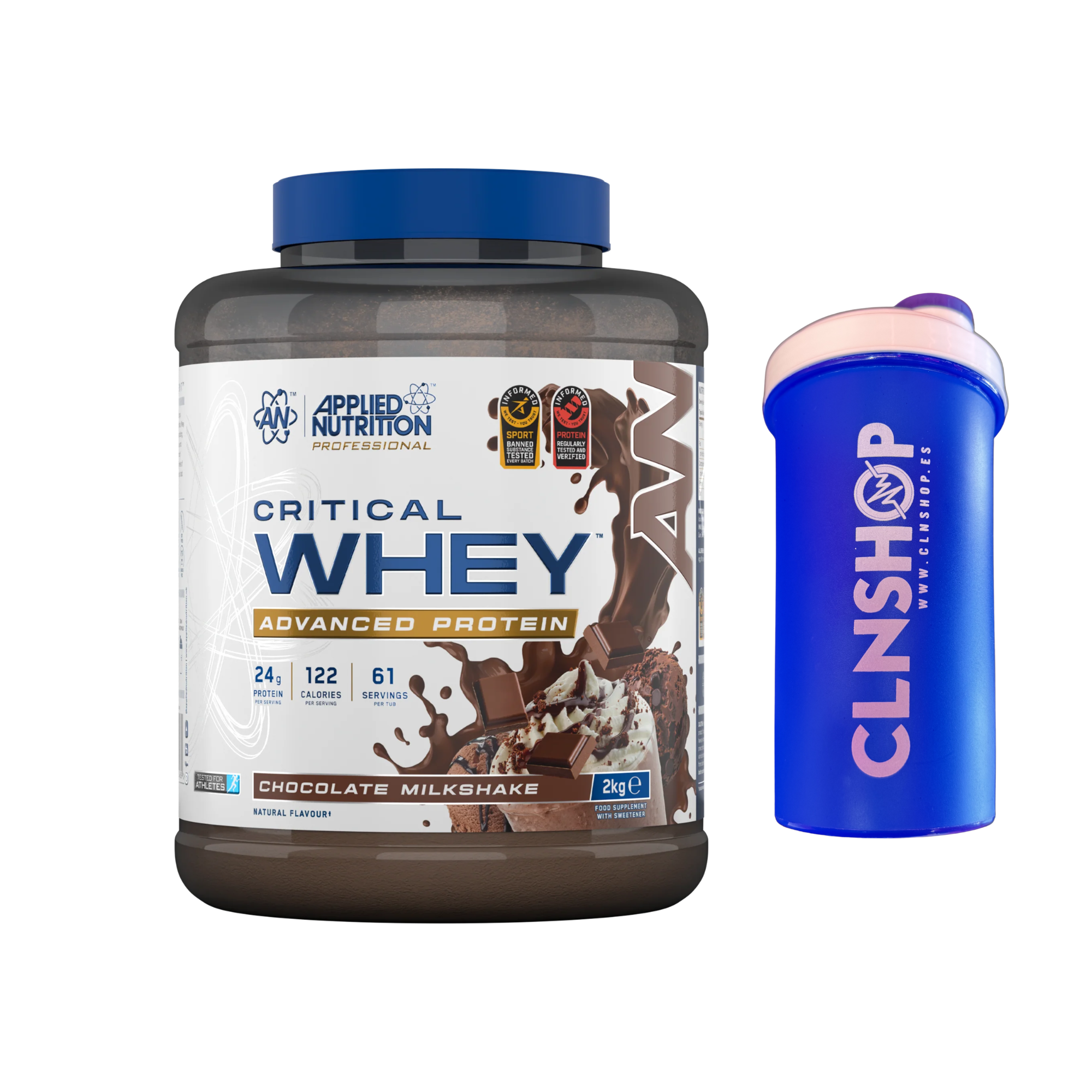 Proteína Whey 2KG Applied Nutrition | Máximo Crecimiento y Recuperación Muscular + Shaker De Regalo Diferentes colores