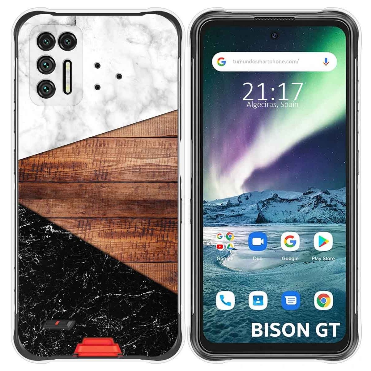 Funda Silicona para Umidigi Bison GT diseño Mármol 11 Dibujos