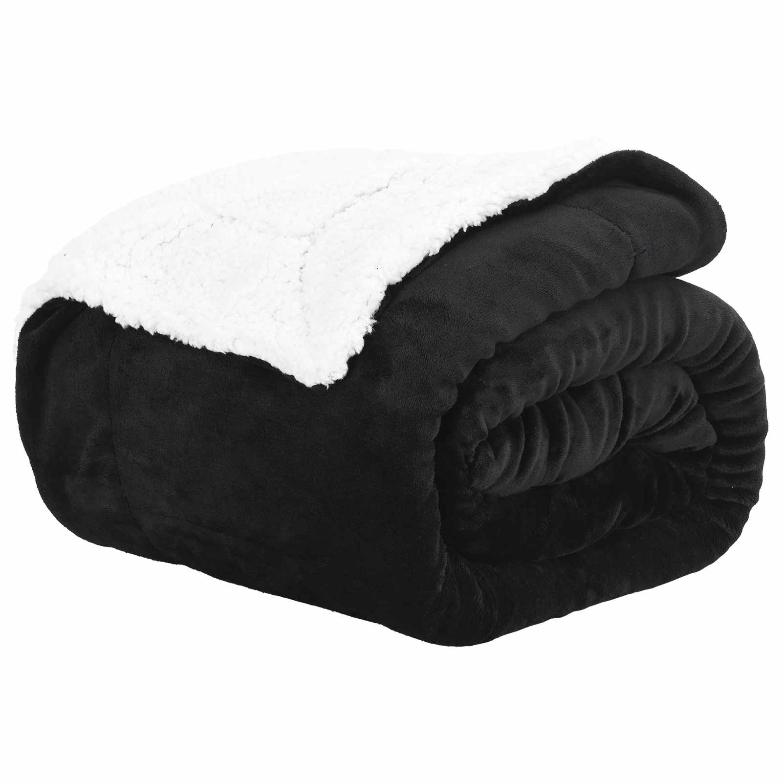 vidaXL Manta Negro 240 x 270 cm Lana