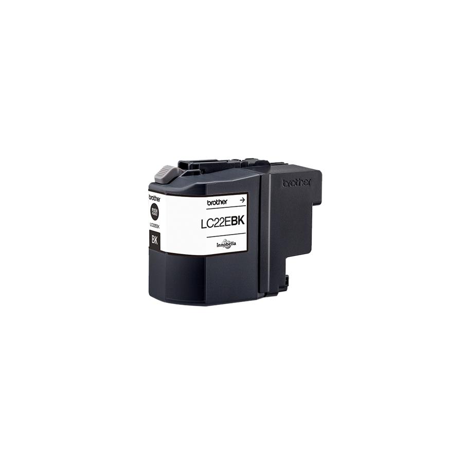 Brother - Cartucho de tinta LC22EBK negro para impresoras Brother, rendimiento hasta 2.400 páginas según ISO/IEC 24711, capacidad 57,60 ml