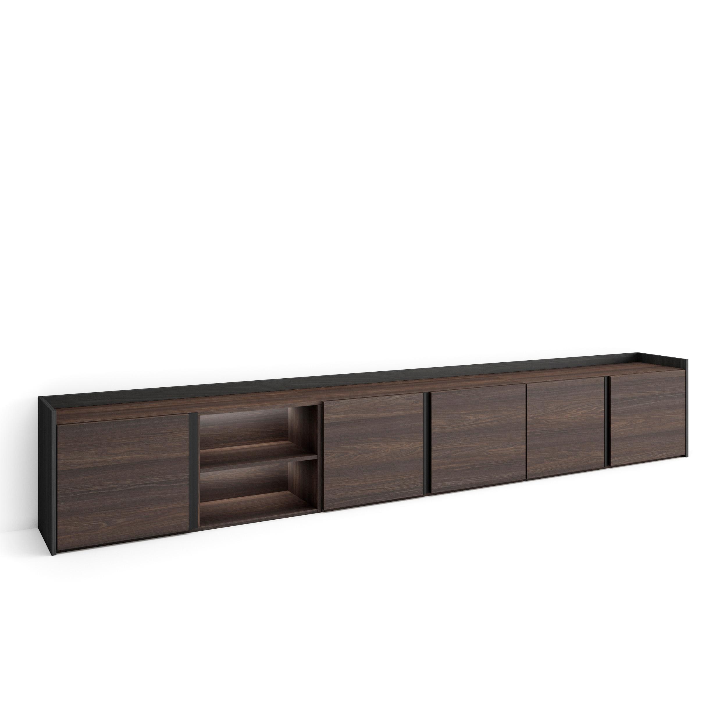 Mueble TV, Televisión, 309x35x50cm, Para TV hasta 80", LED