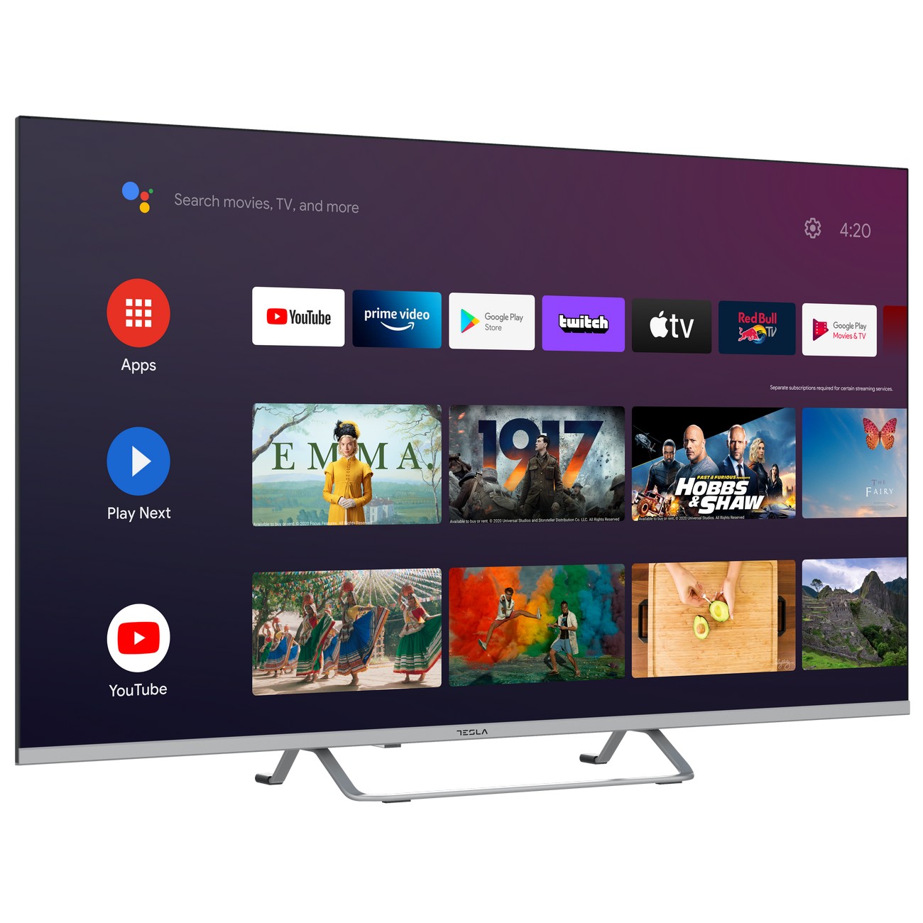 TESLA - Smart TV de 55 (127cm), Televisión Resolución UHD, Android TV 11,  Hey Google Official Assistant, WiFi & Bluetooth, 2 Altavoces 12W,  Chromecast Integrado, HDR10 3.840x2.160 (55E635SUS) - 2023 : :  Electrónica