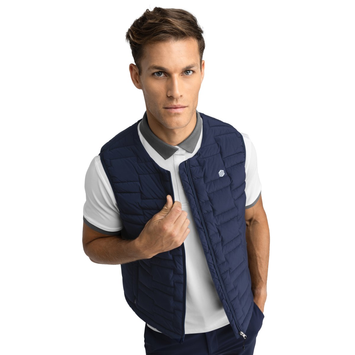 Siroko - Chaleco Insultado Royal Golf para Hombre_