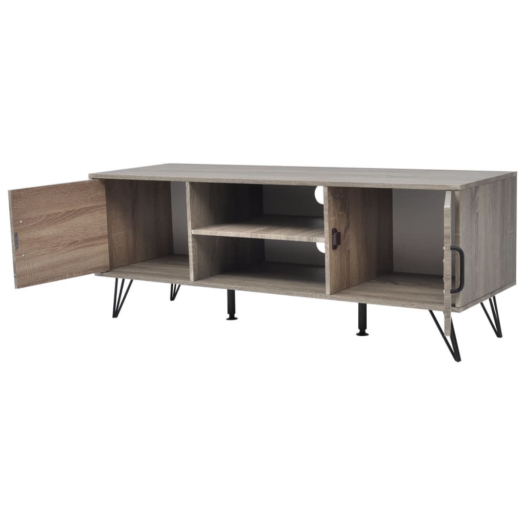 vidaXL Mueble para TV gris 120x40x45 cm, Mueble de Salon, Mueble TV, Mueble TV salon, Mesa de TV, Mueble tele