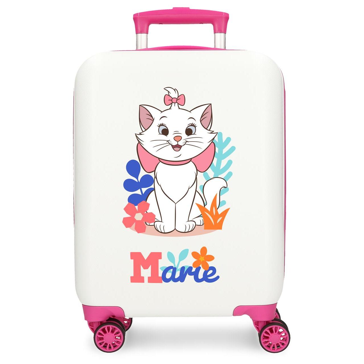 Disney Maleta De Cabina ABS Rígida Marie In White Blanco