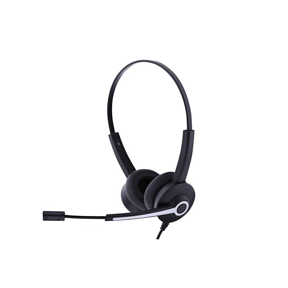 Tnb ACTIV 200S - Auriculares estéreo con micrófono profesional, USB y RJ9, color negro