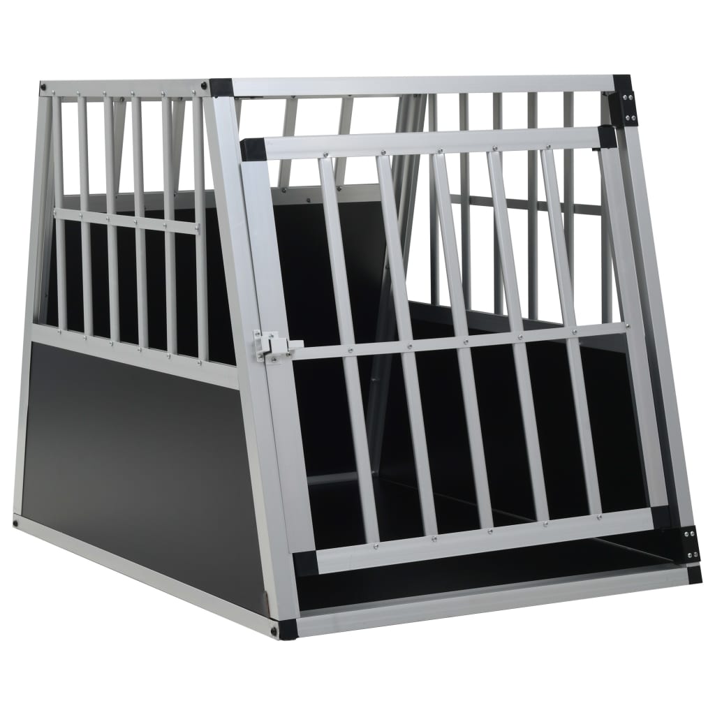 vidaXL Jaula Perros Metálica Transportín Aluminio Animales Mascotas Dimensiones 54x69x50 cm (1 puerta),  89x69x50 cm (2 puertas),  65x91x69.5 cm (1 puerta) y mas