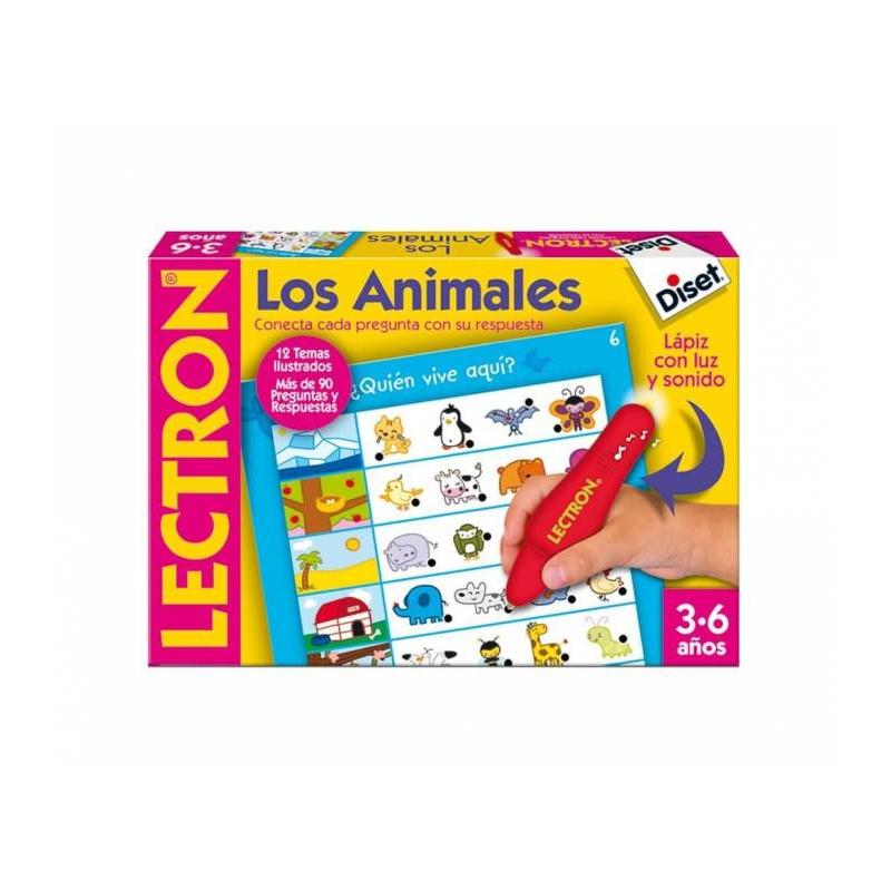 Diset Lápiz Interactivo Animales con 90 Preguntas y Respuestas para Niños 3-6 Años