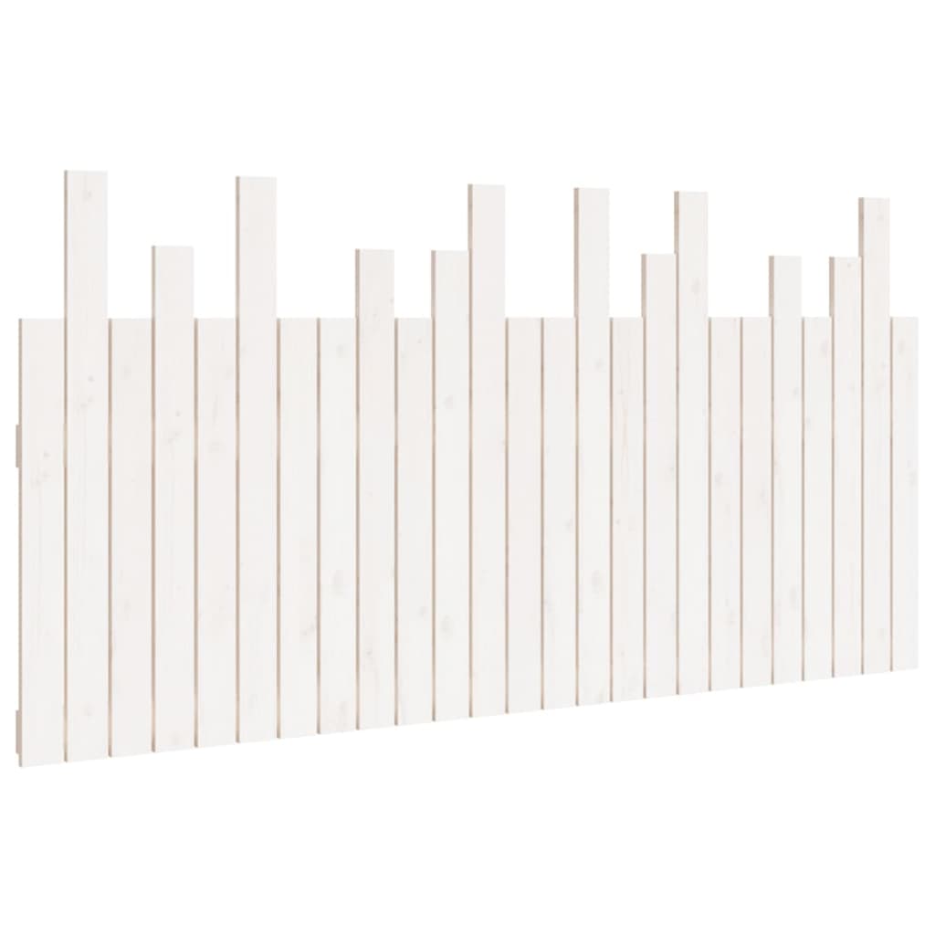 vidaXL Cabecero de cama de pared madera maciza de pino 159,5x3x80 cm